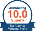 AVVO Rating 10 Superb - Top Attorney Personal Injury